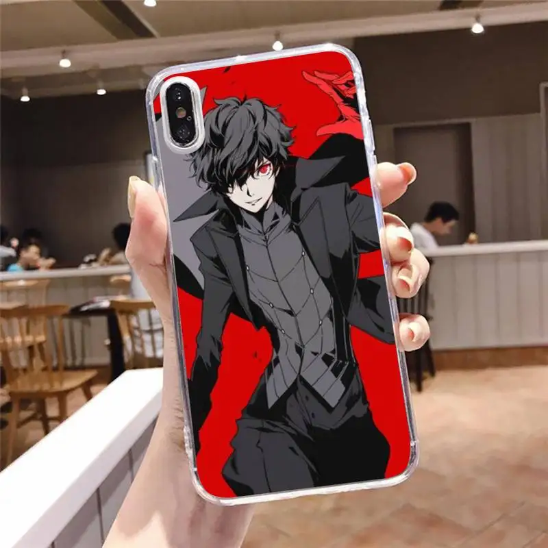 

Persona 5 Phone Case For iphone 12 11 8 7 6s 6 5 5s 5c se plus mini x xs xr pro max Transparent soft