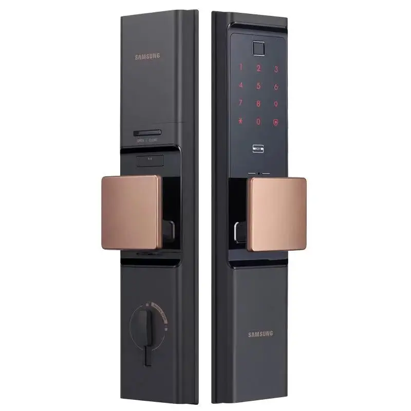 

SAMSUNG [SHP-DR708] Цифровой Дверной замок со сканером отпечатков пальцев и поддержкой Wi-Fi IoT без ключа