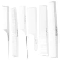 hairdressing barber comb hair cutting anti static hair comb styling tool hairdresser tail comb in 6 pcslot professional combs