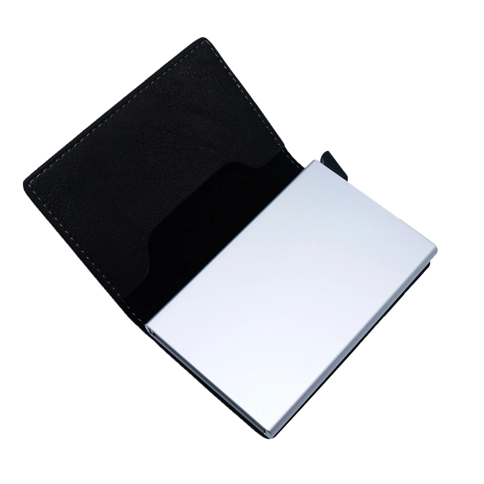 

1 pcs Office Men Credit Card Holders Business ID Card Case Fashion Automatic RFID Card Holder Aluminium Bank Card Wallets