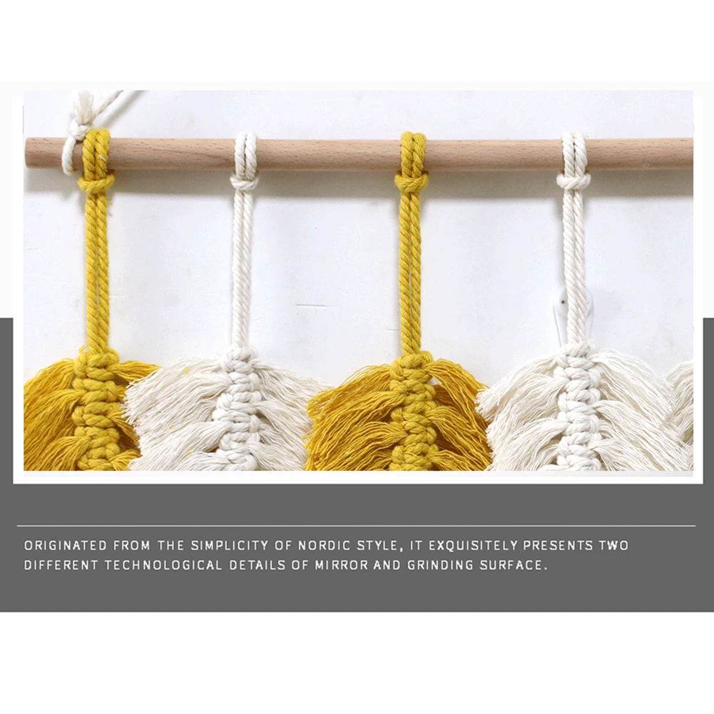 

Gift Wedding Apartment Romantic Wall Hanging Ornament Feather Tassels Simple Home Decor Hand-Woven Party Nordic Living Room