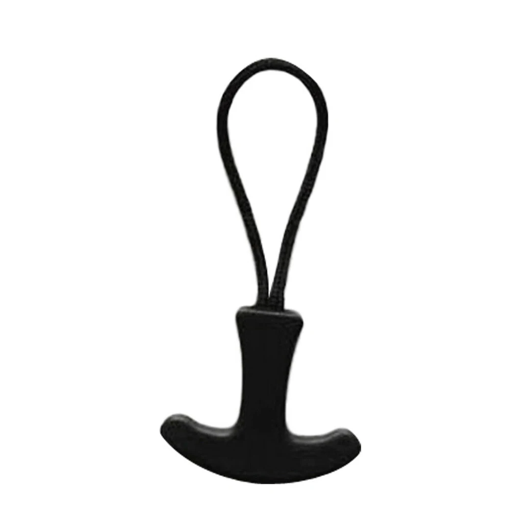

10pcs Black Zip Puller Zipper Pulls Cord Replacement fastener Slider Jacket Backpack