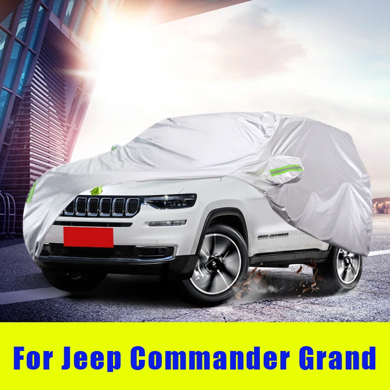 Waterproof full car covers Outdoor Sunshade Dustproof Snow For Jeep Commander Grand 2018-2021 Accessories