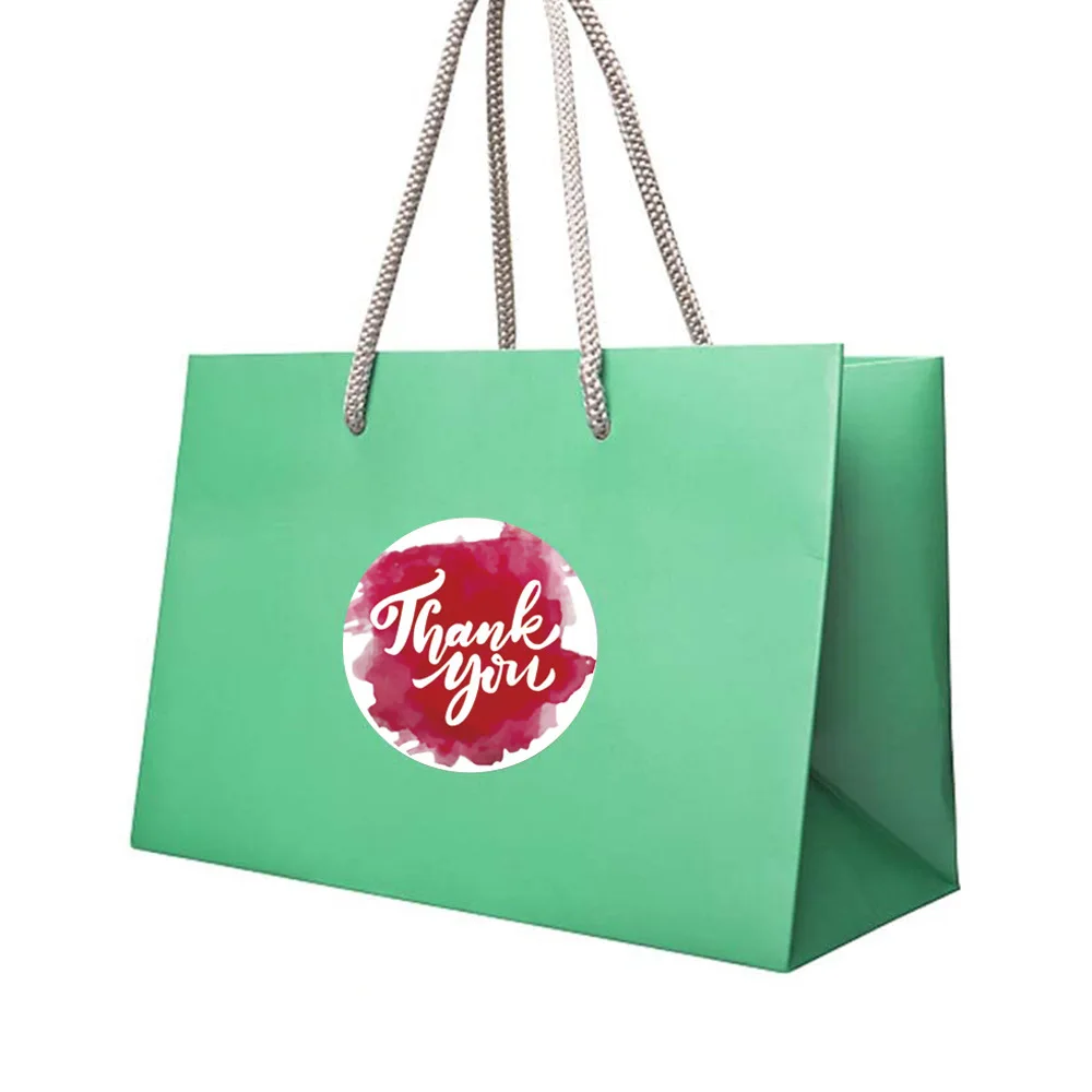 Акварельные дизайнерские наклейки 100 500-этикетки для печати шт. с надписью Thank You