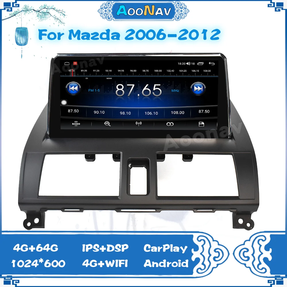 

Carplay Android Radio Receiver Multimedia For Mazda 6 2002 2003 2004 2005 2006 2007 2008 2009 2010 2011 2012 2013 2014 Head Unit