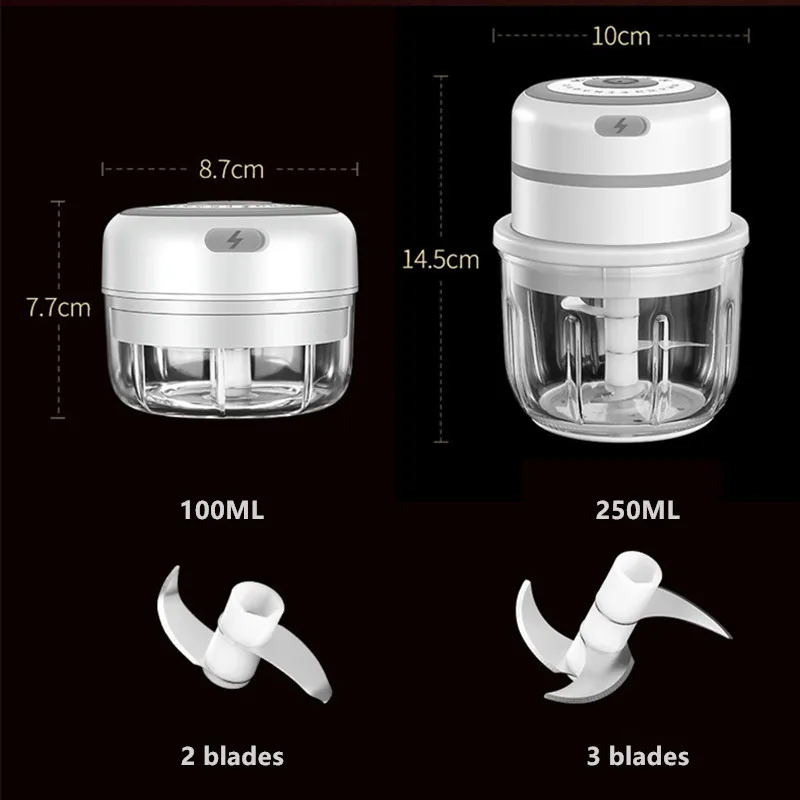 free shipping electric garlic crusher vegetable meat grinder garlic press mini processor usb smart gadgets kitchen accessories free global shipping