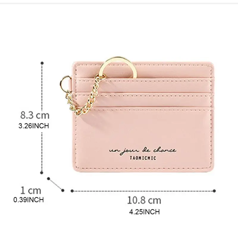Женский тонкий держатель для кредитных карт из искусственной кожи 2020 Модный
