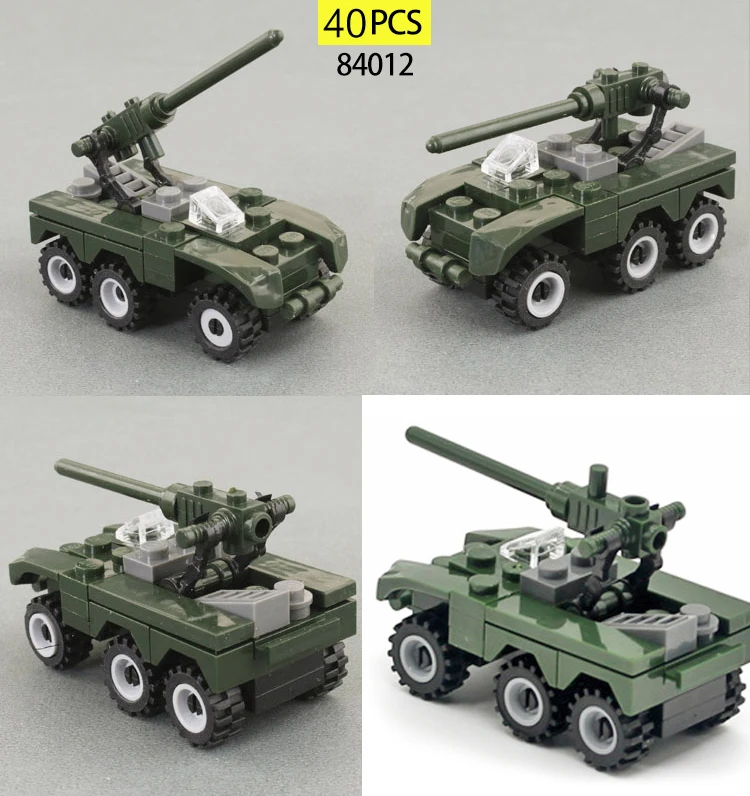 KAZI мини военный 2 мировая война строительные блоки детское игрушечное оружие