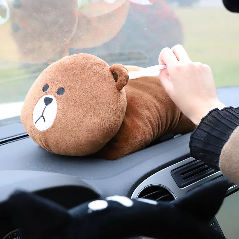 

Cute Animal Car Tissue Holder Back Hanging Tissue Box Covers Napkin Paper Towel Box Holder Case Paper Towel Holder WF1017