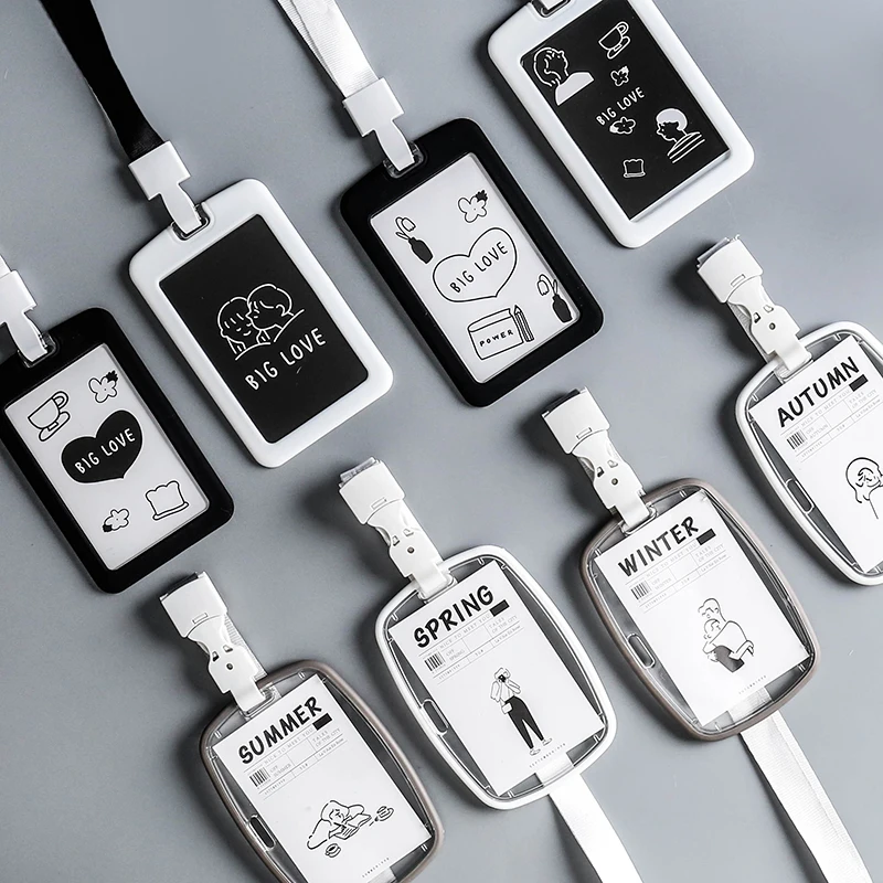 Четыре сезона акриловый мягкий держатель для карт с идентификационным именем