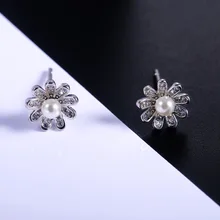 Korean Temperament Daisy Flower Women Earrings Stylish Romantic Girl Accessories Anniversary Gift Earring New Trendy Jewelry