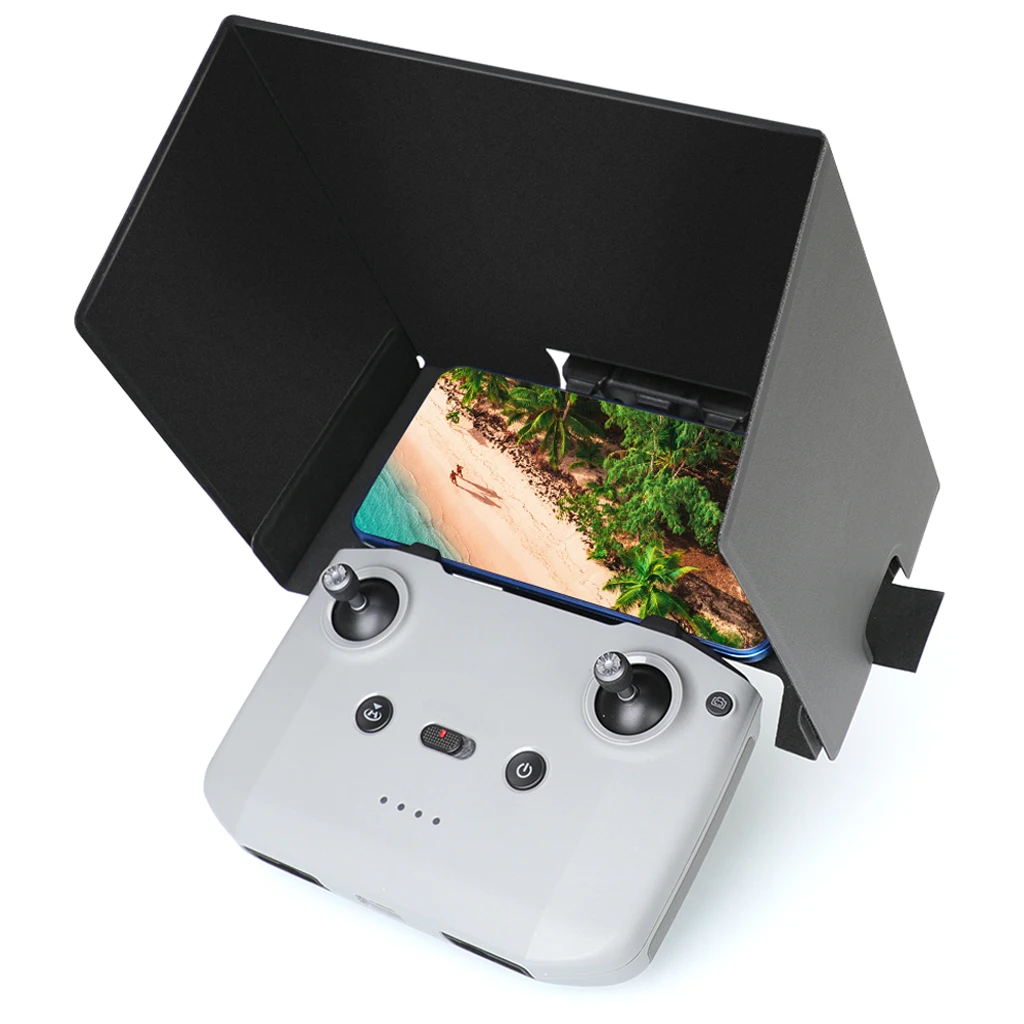 mobile phone screen foldable sunshade remote controller sun hood for dji mavic air 2 drone parts accessories free global shipping