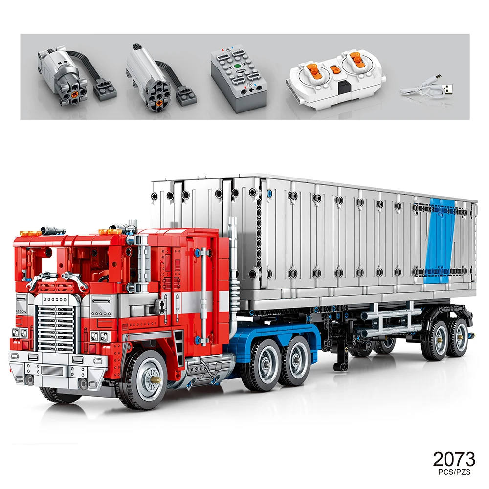 

2073 шт., Детский конструктор Optimus Toys Prime, с дистанционным управлением