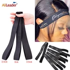 Эластичная Повязка на голову с регулируемым краем и логотипом на заказ, нейлоновая высокоэластичная повязка для париков, аксессуары для волос из фиксированного материала