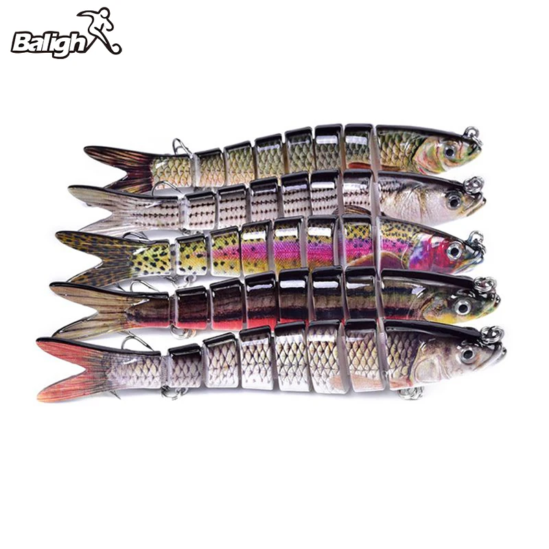 

Balight Sinking Wobblers Fishing Lures 8 Segment 13.7cm 27g Multi Jointed Swimbait Hard Bait Fish Tackle For Bass Isca Crankbait