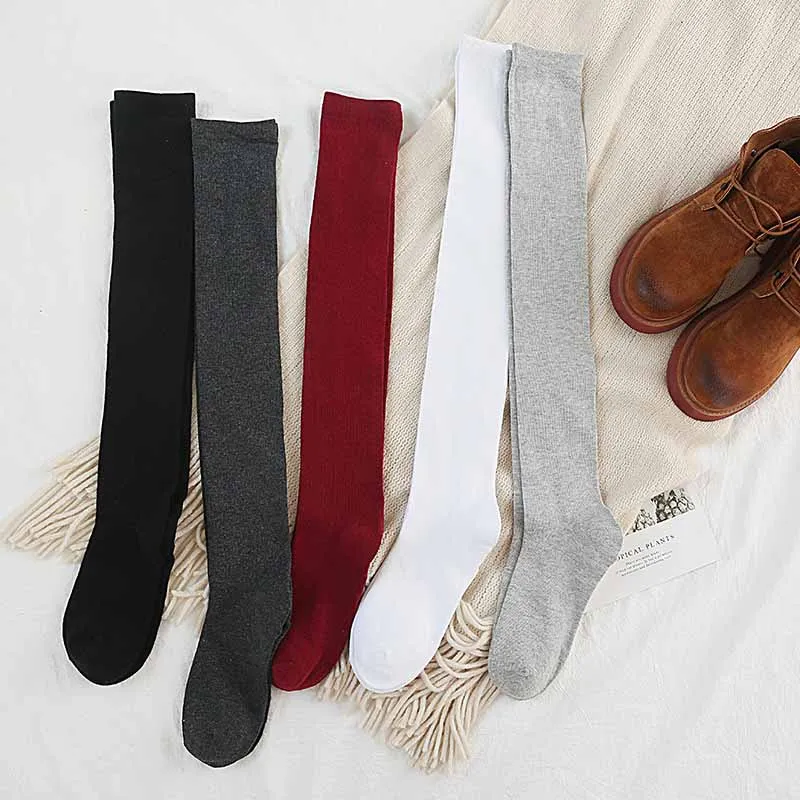 Повседневные Плотные хлопковые женские носки для колледжа сезон осень зима