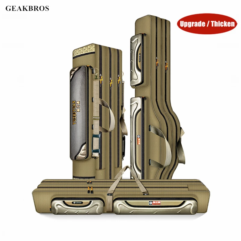 Утолщенная 2/3/4 Слои Рыболовная Сумка удочка для хранения 90/ 100/120 см