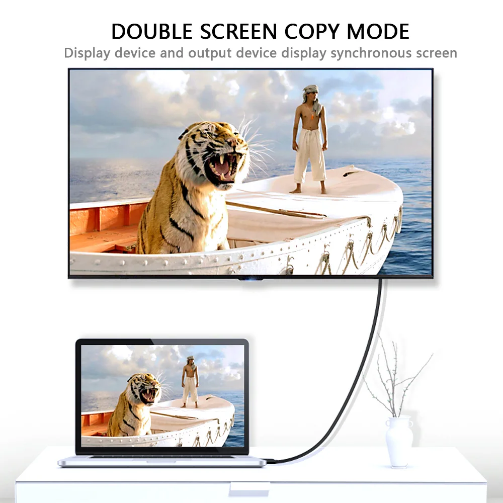 MOWU hdmi-vga кабель 1080P конвертер высокого разрешения адаптер папа-папа HDMI2VGA с аудио питание 1,5 м 2 м 3 м 5 м