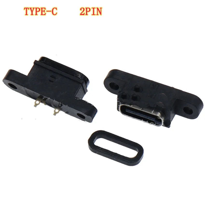 Разъем 1-10 USB 3.1 Type-C 2Pin 2 сварочный провод женский водонепроницаемый гнездо с