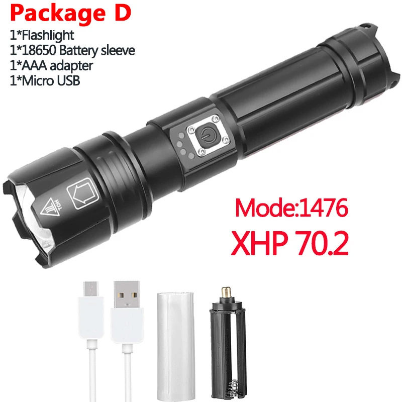 Litwod Z90 1909 XHP90 самый мощный светодиодный фонарик 26650 или 18650 аккумулятор и xhp70.2 тактический фонарик - Испускаемый цвет: Package D