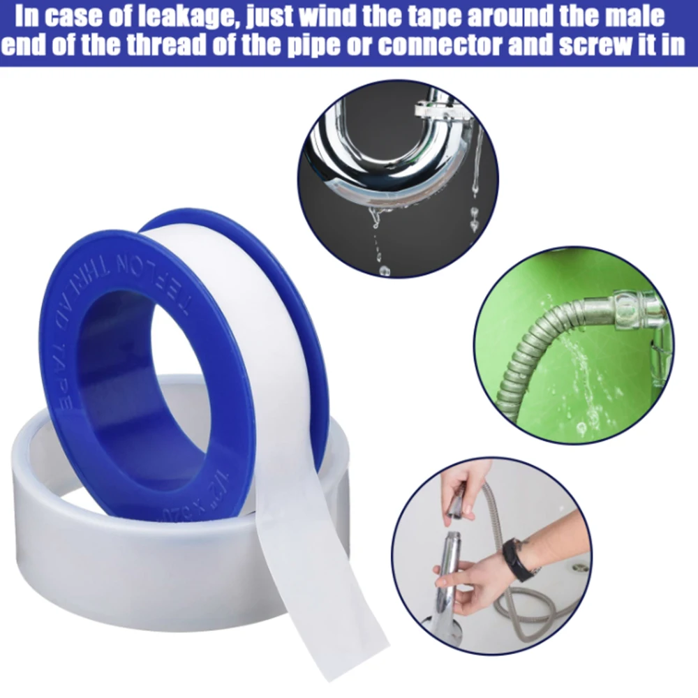 

10pcs/Lot Joint Plumbing Fitting Thread Seal Tape PTFE for Water Pipe Plumbing Sealing Tapes PTFE Pipe Sealant Tape