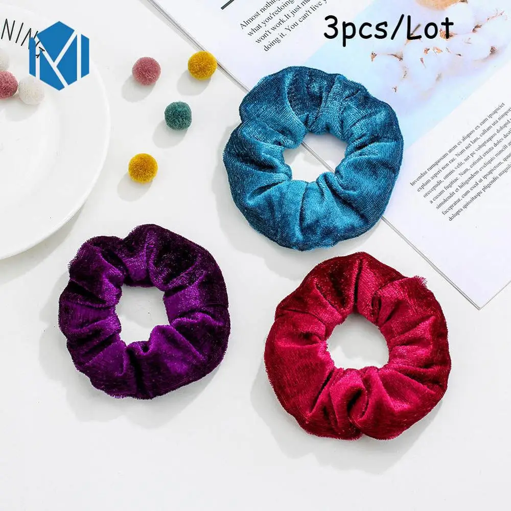 3PCS-C M MISM 11 шт. винтажные леопардовые бархатные резинки для волос для женщин и девочек, шелковые эластичные полосы обруча для волос, набор модных аксессуаров для волос - Цвет: 3PCS-C