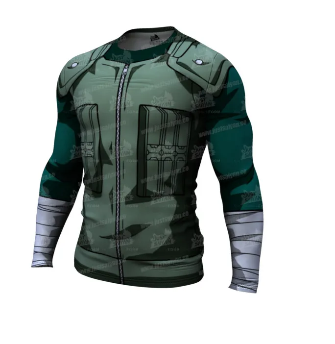 Футболка мужская с длинным рукавом облегающие легинсы для фитнеса рисунком