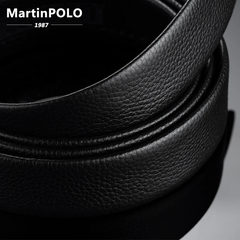MartinPOLO Fashion Belt Men Automatic Buckle Genuine Leather Mens Belts Cow for high quality MP02201P | Аксессуары для одежды