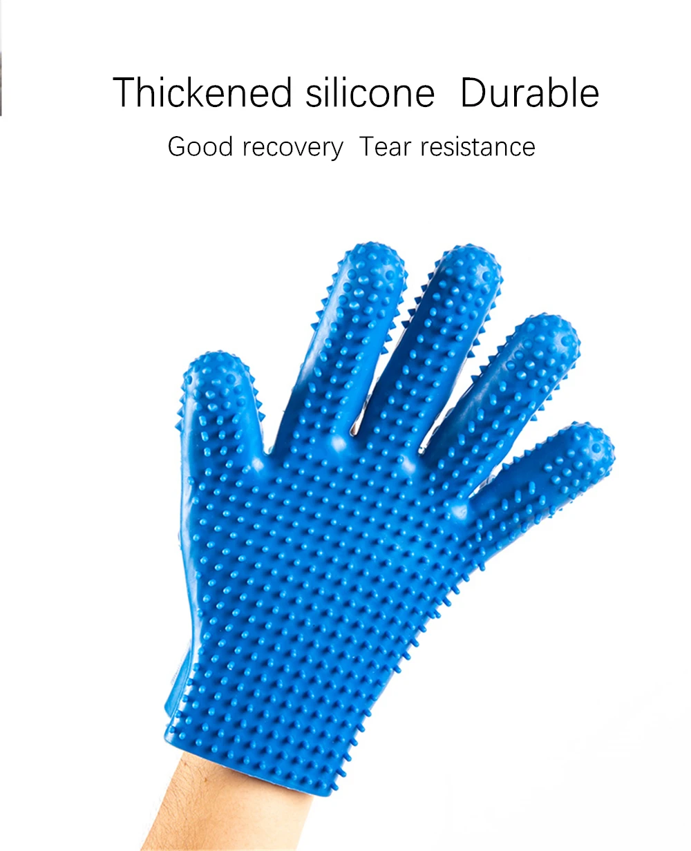 

Cat grooming gloves for cat wool gloves pet hair removal brush comb glove pet dog cleaning massage gloves animal