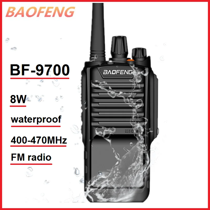 Реальная портативная рация 8 Вт BAOFENG BF-9700 Talkie Waterproof UHF 400-470MHz любительский CB