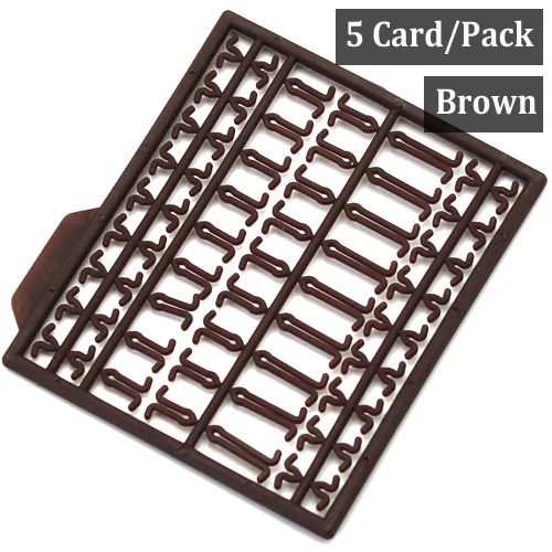 5 Cards-Brown 5 карт микро Карп ограничители Для Приманки Pop Up Boilies вставные пробки Гантели Форма карп приманка держатель для карпа Chod Rig снасти Аксессуары - Цвет: 5 Cards-Brown