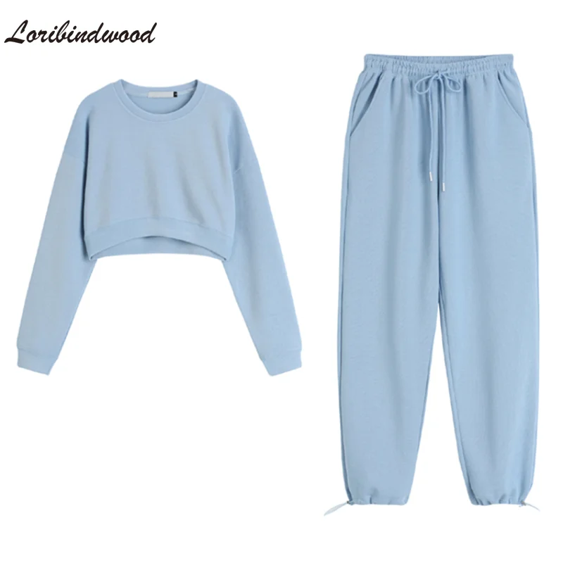 Костюм спортивный женский из двух предметов большого размера Осень-зима 2021 |