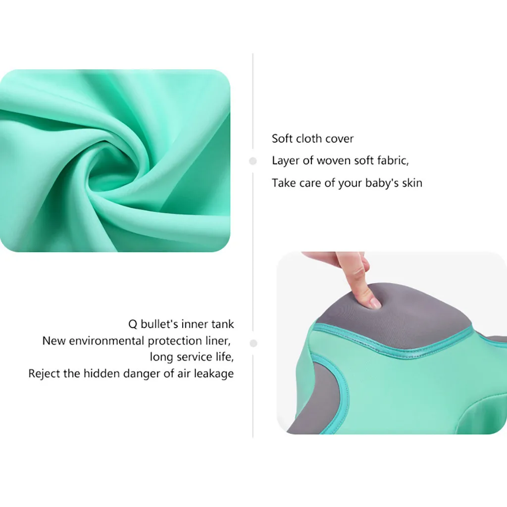 

Children's Swimming Ring Sunshade Steering Wheel Safe Swimming Float Non Inflatable Trainer Pool Float With Canopy Swim Ring