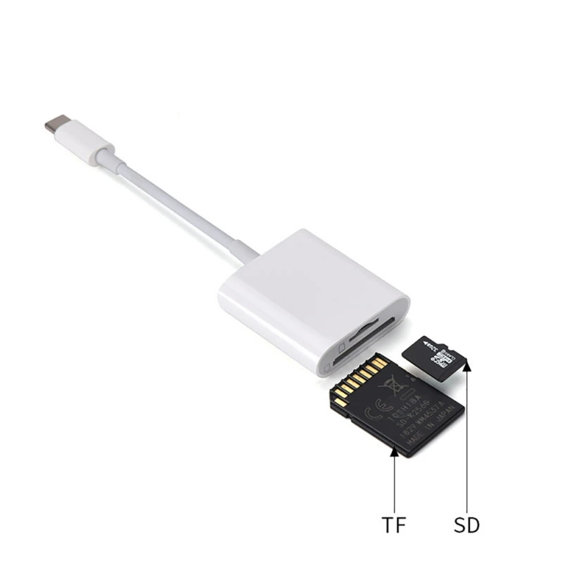 Универсальный usb type-C для SD/TF считыватель карт OTG адаптер для iPad MacBook Pro Смартфон ноутбук