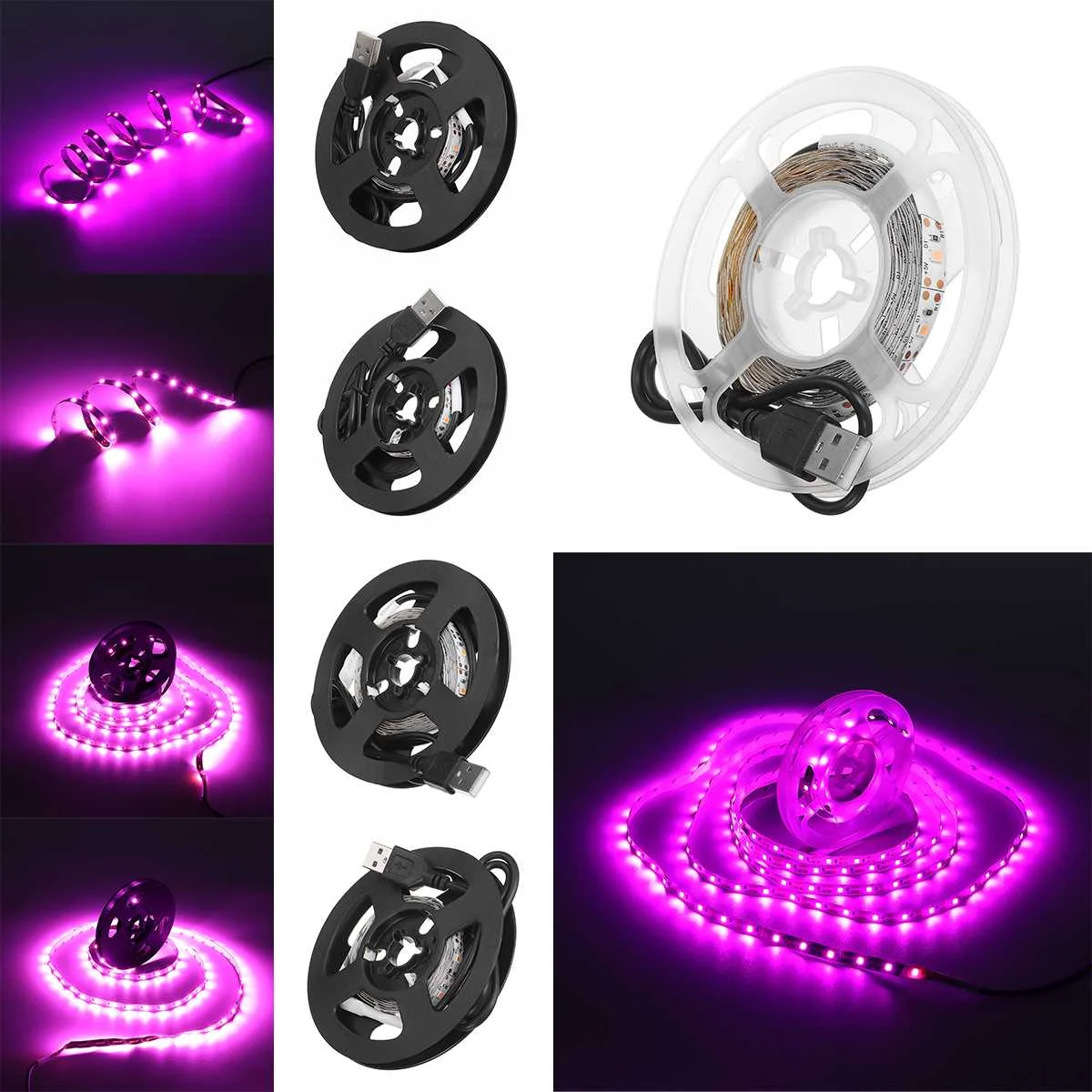 

LED Grow Light Strip USB Full Spectrum Waterproof Grow Light 2835 LED Phyto lamps For Plants Flowers Greenhouses Hydroponic