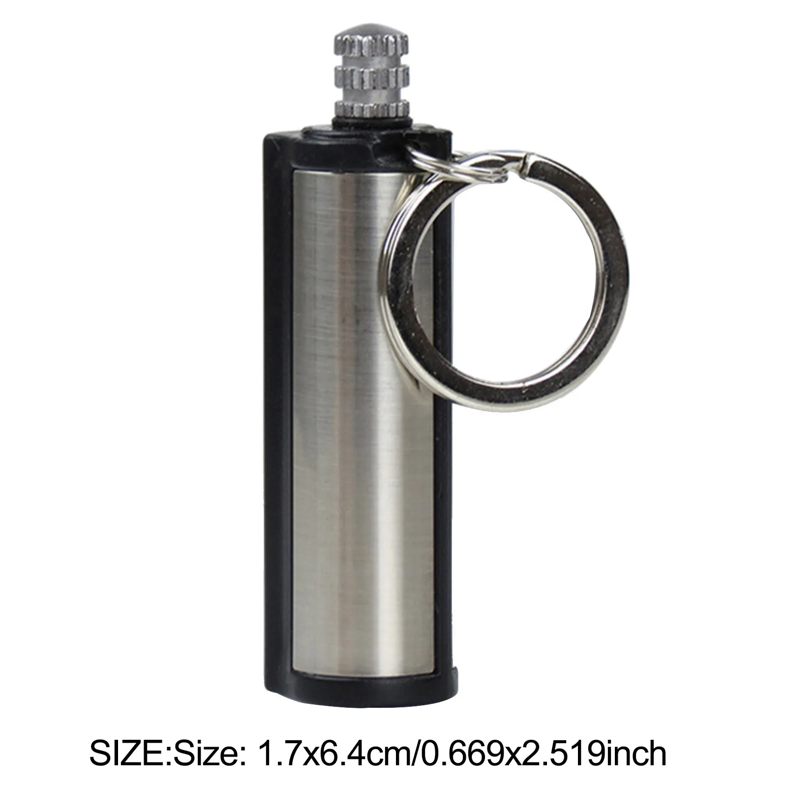 

Lighter key chain fashion Outdoor Waterproof Portable Lighter Bottle Keychain With Containing Cotton Core El encendedor.