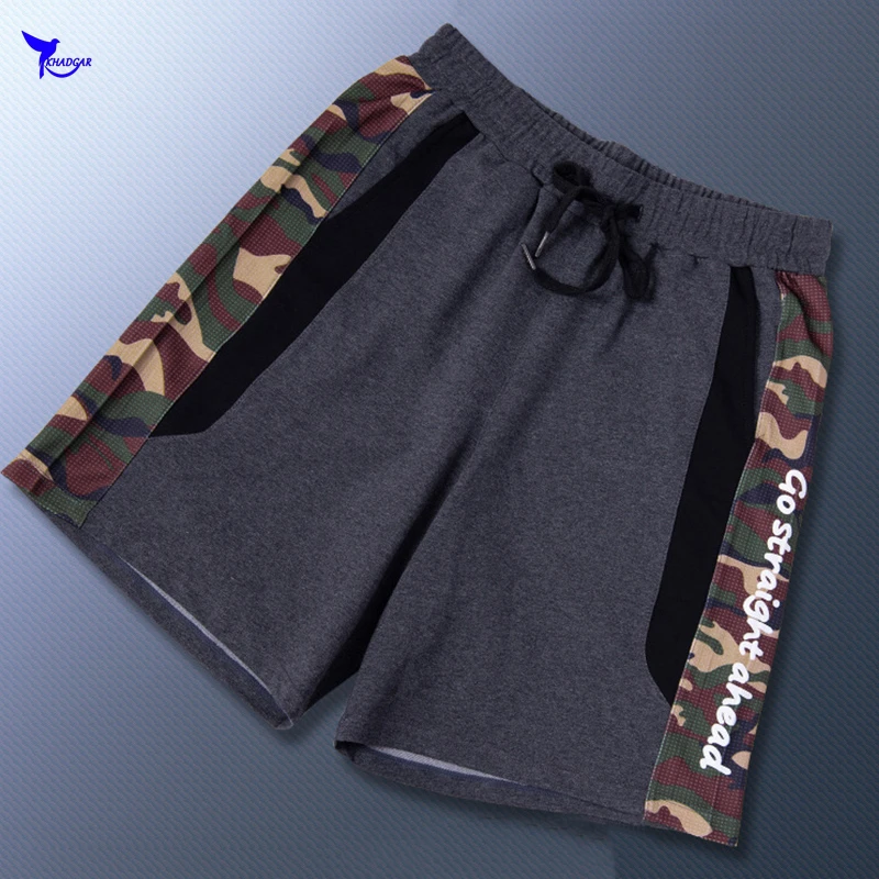 Быстросохнущие Лоскутные короткие брюки кроссфита летние новые мужские