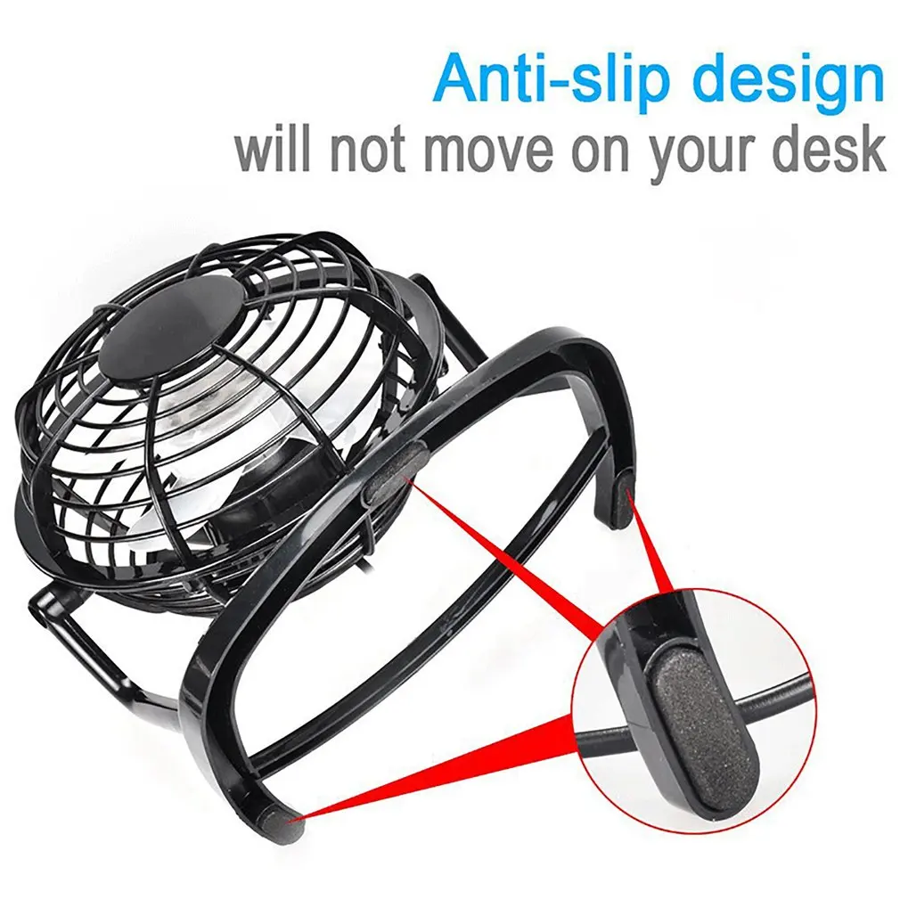 Мини вентилятор с USB охлаждающий настольный мини бесшумный Настольный кулер для