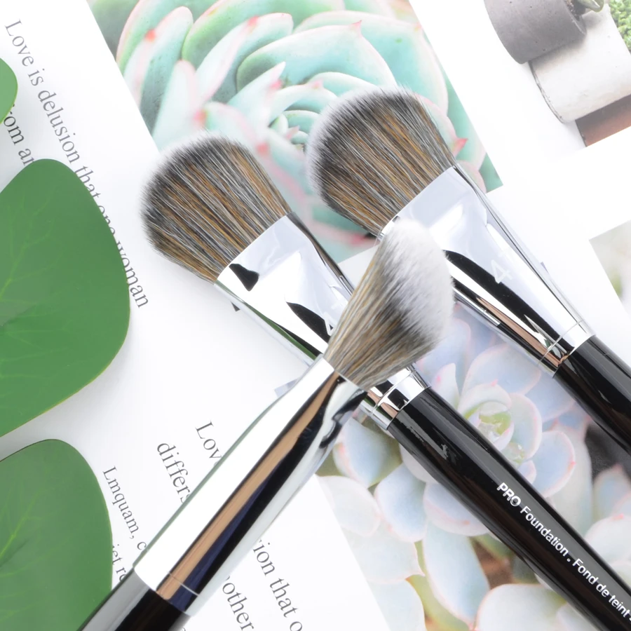 Кисти для макияжа Pro Foundation #47 1 шт. кисти теней синтетические волосы деревянная