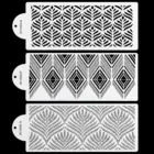 Пластиковая форма для просеиватель для сахара сделай сам, форма для печати помадки в богемном стиле, полый шаблон для украшения края свадебного торта, инструменты для выпечки