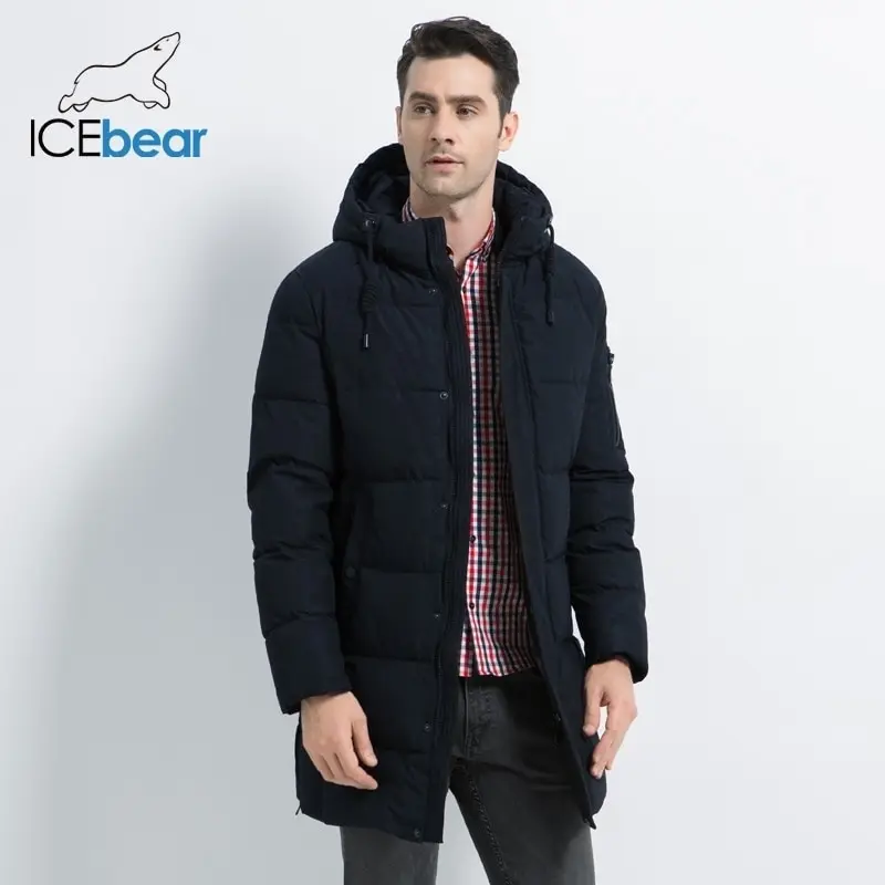 

ICEbear 2021 новая зимняя мужская куртка высокого качества мужское пальто толстая теплая мужская хлопковая одежда брендовая мужская одежда ...