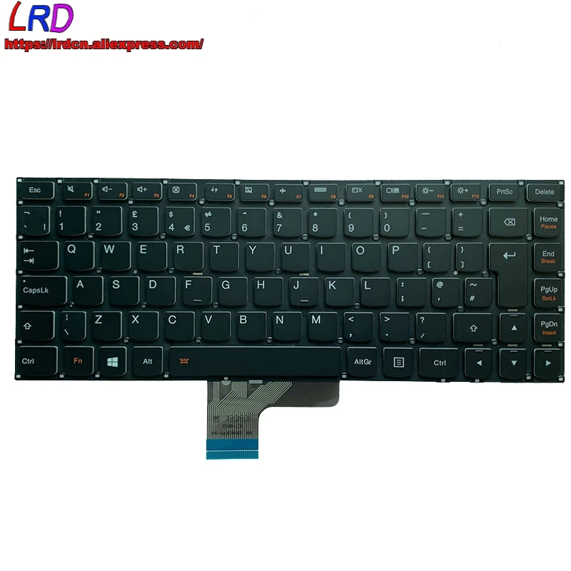 Новая Оригинальная английская клавиатура с подсветкой для Lenovo Ideapad U430 U430P U430T