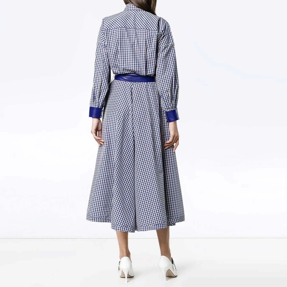 

Sleeve Vintage Plaid Shirt Dress 2020 Spring Autumn Dresses Women Casual Print Bow Tie A-line Long Retro Vacation Clothes