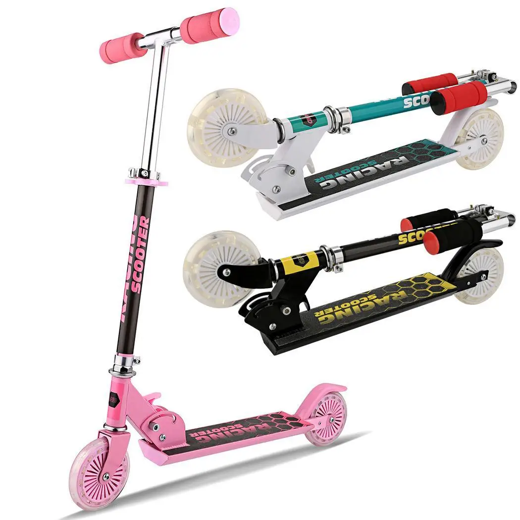 

New Aluminum Alloy Scooter Adjustable Height Best Gifts for Children Kids Boys Girls 27.6 x 7.9 x 4,7inch