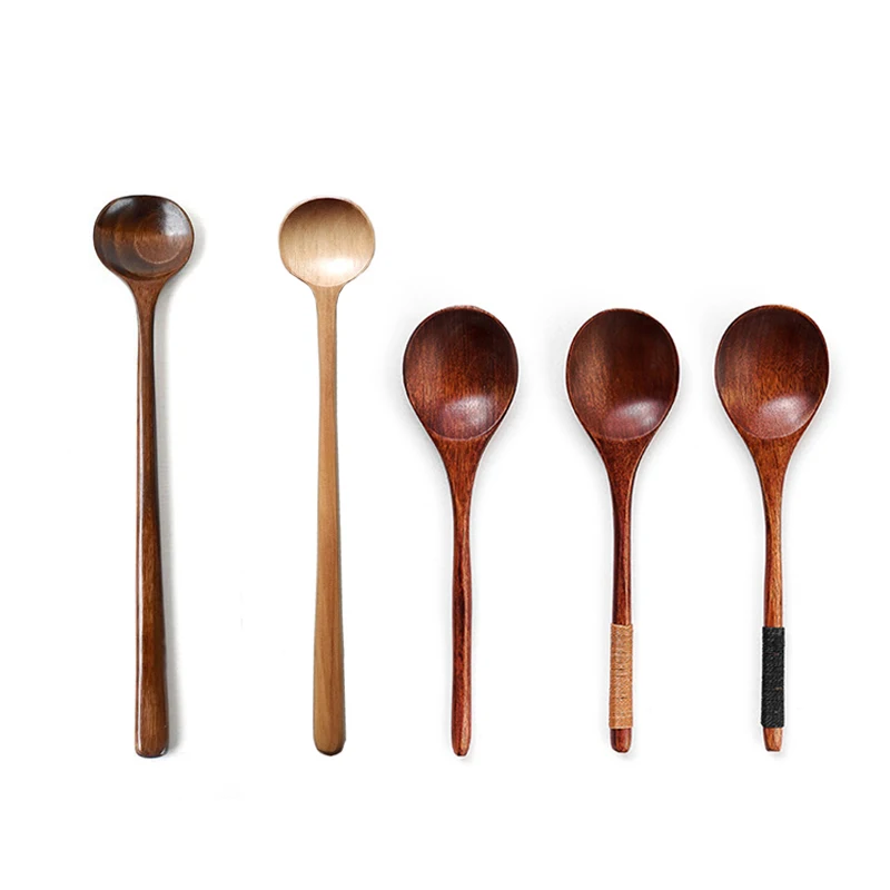 1 шт. новая деревянная ложка Бамбуковая кухонная утварь инструмент с длинной