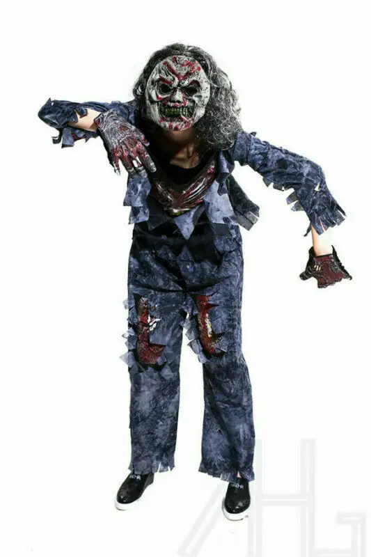 

Hot Hirigin Adult Halloween Complete Mummy Scary Zombie Mask Fancy Dress Horror Costume Mens Outfit