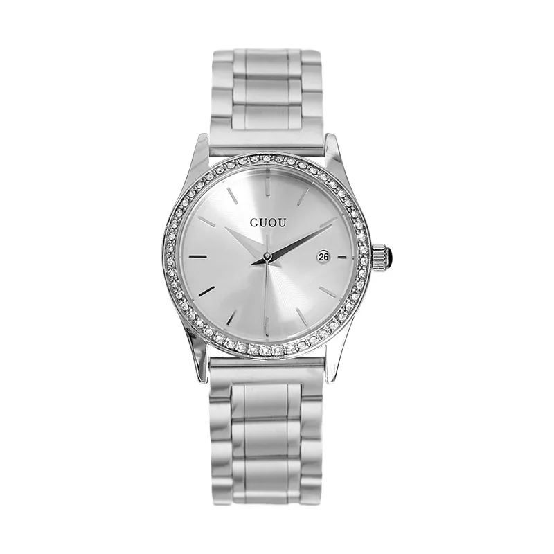 New Rhinestone Ladies Watch Women Fashion Dress Quartz Watches Lady Stainless Steel Waterproof Wristwatch Simple Girl Clock 2019