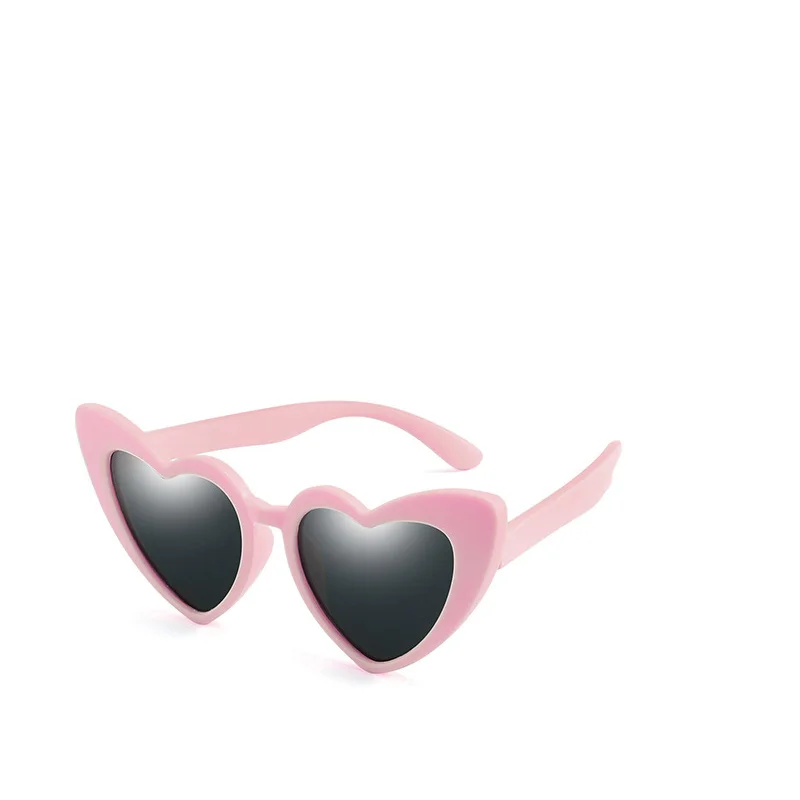 Солнцезащитные очки в форме сердца | Милый розовый ребенок солнцезащитные UV400 с