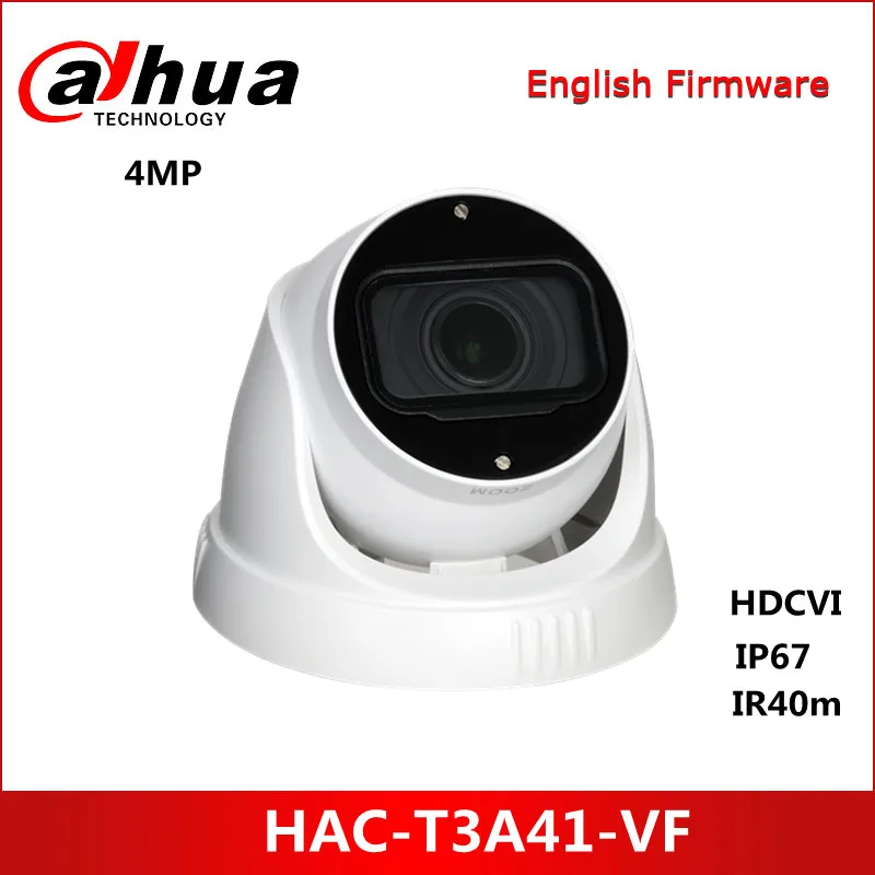 

Dahua 4MP HDCVI IR Eyeball Camera HAC-T3A41-VF HD and SD output switchable Max. IR length 40m, Smart IR