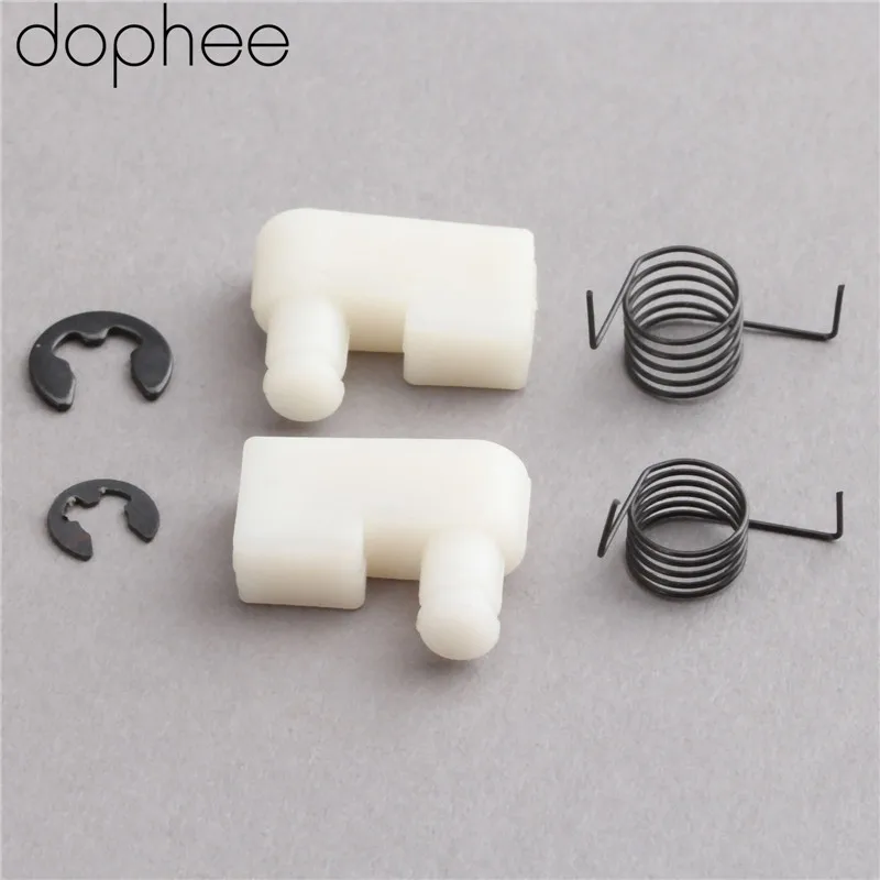 Dophee 6 шт. запчасти для инструментов цепная пила маховик стартера + пружина зажим